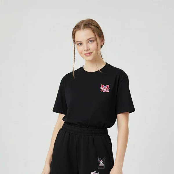 Áo Thun Tay Ngắn Nữ Skechers Kuromi Short Sleeve Tee - SL325W609-0018