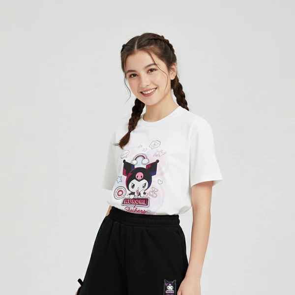 Áo Thun Tay Ngắn Nữ Skechers Kuromi Short Sleeve Tee - SL325W608-00QF