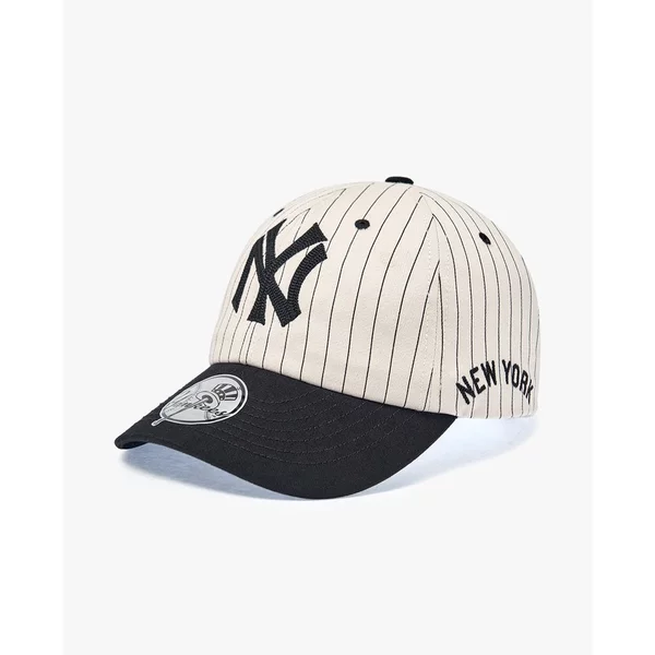 MLB - Nón bóng chày unisex Signature Stripe Unstructured_3ACPB255N-50BKS