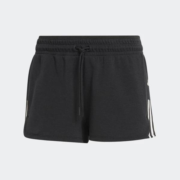 adidas Gym & Training Quần Short Pacer Tập Luyện 3 Sọc Cotton Train Essentials Nữ Đen HR7853