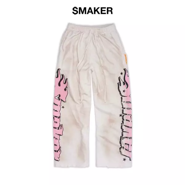 [SMAKER] Quần dài màu kem 100% cotton - WORLDWIDE WASHED PANTS IN CREAM
