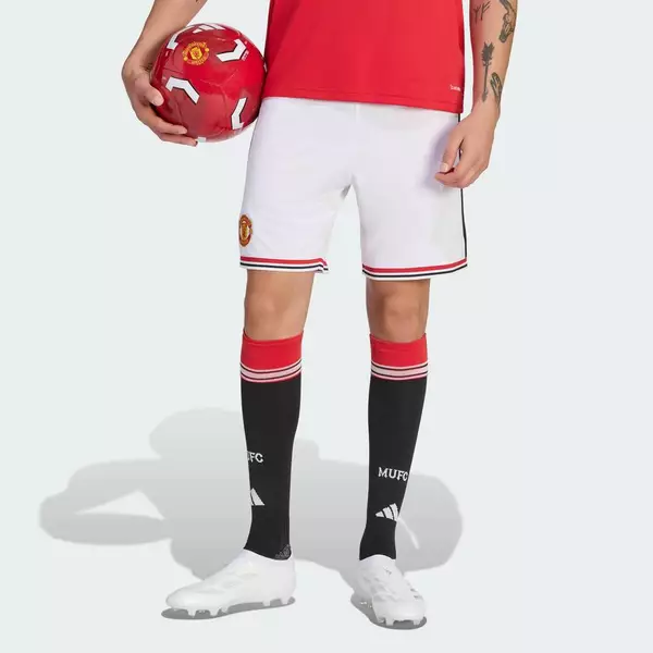 [Duy nhất 8.8 - VOUCHER 30%]adidas Bóng đá Quần Short Sân Nhà Manchester United 26/27 Nam trắng KA6872