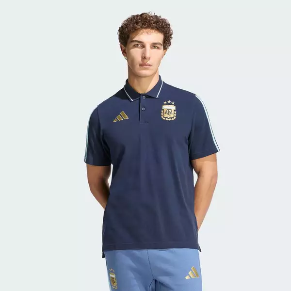 adidas Bóng đá Áo Polo DNA Đội Tuyển Argentina Nam Màu xanh da trời KF0326