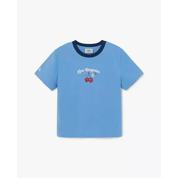 MLB - Áo croptop nữ cổ tròn tay ngắn Summer Fruits_3FTSN6363-07SBP