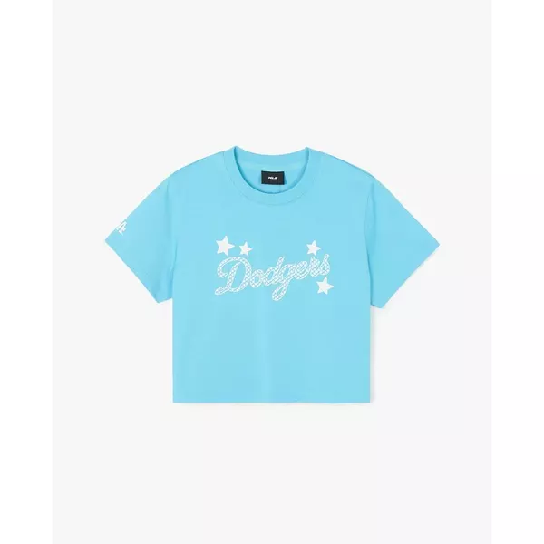 MLB - Áo croptop nữ cổ tròn tay ngắn trẻ trung_3FTSX0243-07TQS