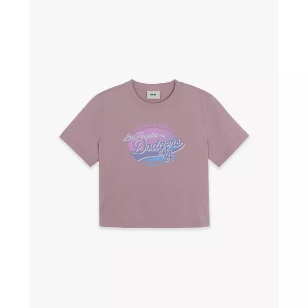 MLB - Áo croptop nữ cổ tròn tay ngắn Vintage Graphic_3FTSX0663-07LDL
