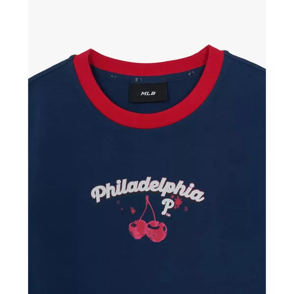 MLB - Áo croptop nữ cổ tròn tay ngắn Summer Fruits_3FTSN6363-10NYD