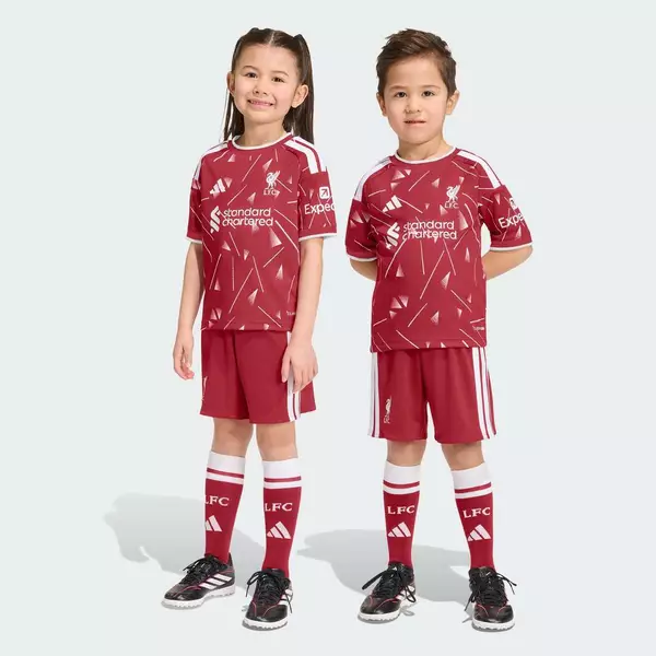 [Duy nhất 8.8 - VOUCHER 30%]adidas Football Liverpool FC 26/27 Home Kids Set Unisex Burgundy KB8262