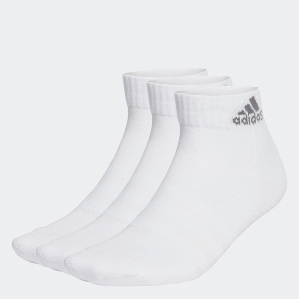 adidas Phong cách sống & Bóng rổ Bộ 3 Đôi Tất Cổ Chân Có Đệm Sportswear Unisex trắng IA3946