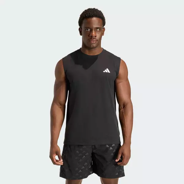 adidas Gym & Training ÁO THUN KHÔNG TAY WORKOUT ESSENTIALS FEELREADY Nam Đen KA3523