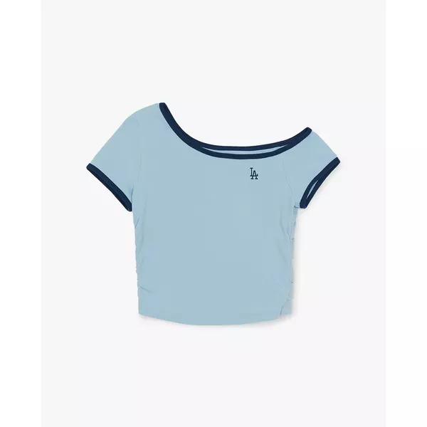 MLB - Áo trễ vai nữ tay ngắn Color_3FTSB7063-07BLM