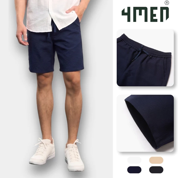 Quần Short Linen Trơn Form Straight QS085 Trẻ Trung, Năng Động, Dễ Phối Đồ