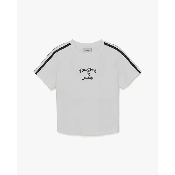 MLB - Áo croptop nữ tay ngắn phối viền Varsity_3FTSV5463-50WHS
