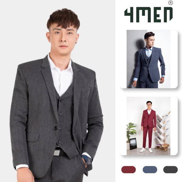 Áo vest 4MEN Nazafu AV1113 tôn dáng, vải mềm, thoáng mát, thanh lịch, sang trọng