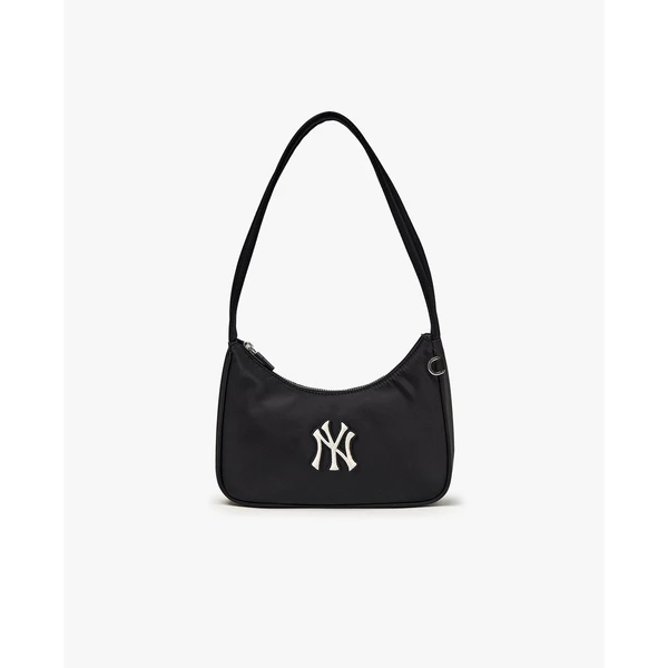 MLB - Túi đeo vai nữ hình bán nguyệt Basic Sportive_3ABQB045N-50BKS