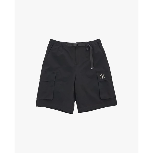 MLB - Quần short nam ống rộng lưng thun phối túi_3ASMB0354-50BKS