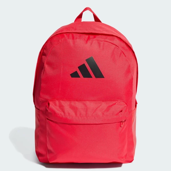 adidas Phong cách sống Ba Lô Logo 3 Bar Classic Unisex Đỏ IS7052