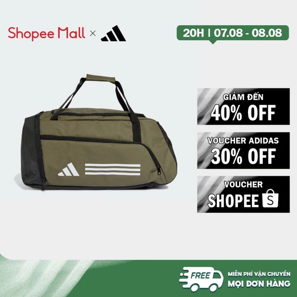 [Duy nhất 8.8 - VOUCHER 30%]adidas Gym & Training Túi Duffel 3 Sọc Essentials Unisex màu xanh lá IZ1918