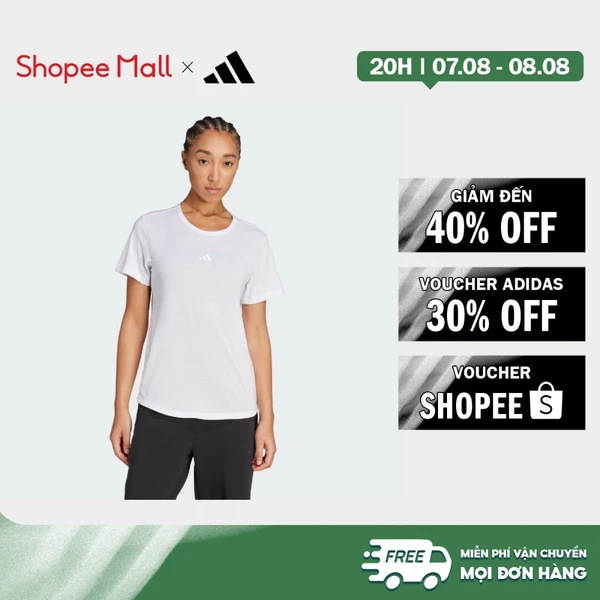 [Duy nhất 8.8 - VOUCHER 30%]adidas Gym & Training Áo Thun Yoga Essentials Nữ trắng JM4480