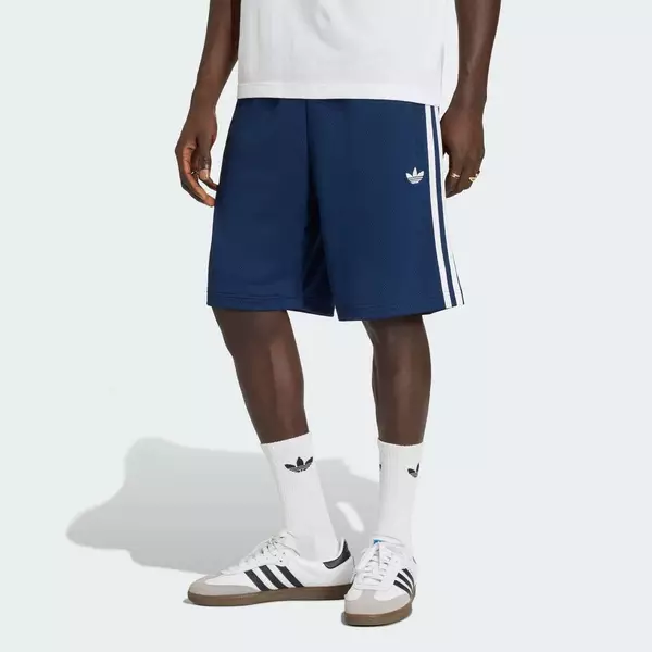 adidas Phong cách sống Quần Short LƯỚI ADICOLOR Nam Màu xanh da trời KE0834