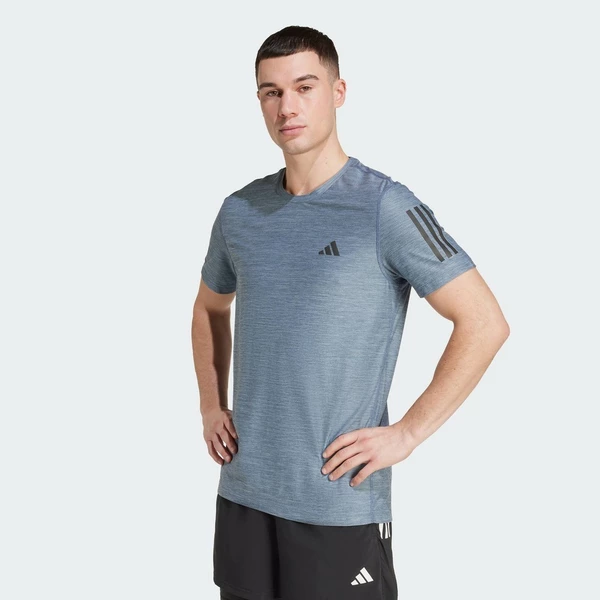 adidas Chạy Áo Thun Own the Run Nam Màu xanh da trời JX2220