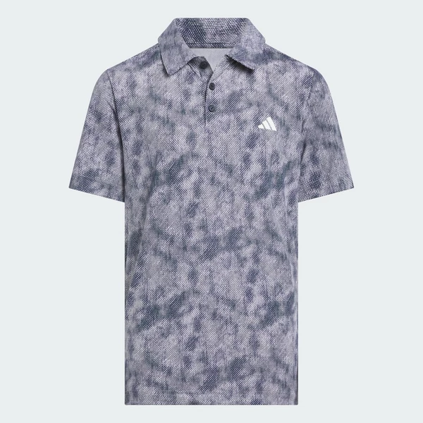 adidas Đánh gôn Áo Polo Chuyên Dụng In Hoạ Tiết Nổi Cho Trẻ Em Trẻ em Màu xanh da trời JW4145