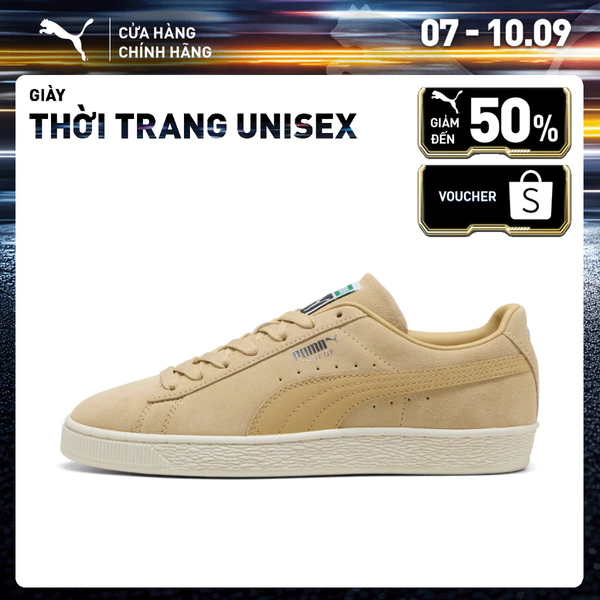 Giày Thời Trang PUMA Unisex Suede Classic Pebble Path-Warm White Màu Đen