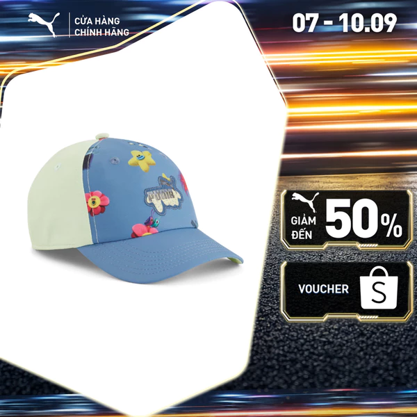 Nón Thể Thao Trẻ Em PUMA Unisex x Trolls BB Cap Blue Horizon Màu Xanh