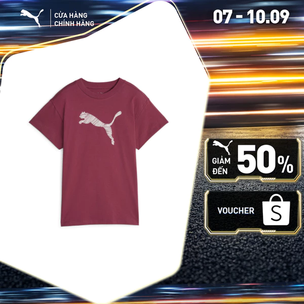 Áo Thun Tay Ngắn Thời Trang PUMA Nữ Sportstyle Core HER Tee Dark Jasper Màu Đỏ