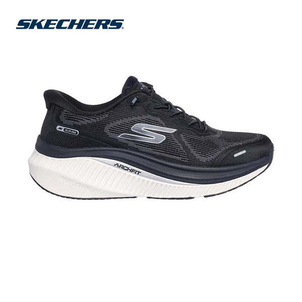 Giày Thể Thao Nữ Skechers Slip-Ins GOwalk Max Cushioning Arch Fit Paige Đi Bộ - 125590-BKW APMA