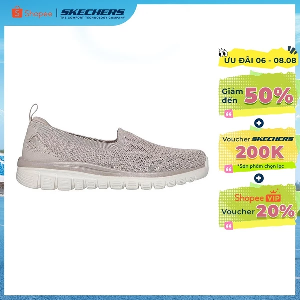 Giày Búp Bê Nữ Skechers Modern Comfort Graceful Breezestep-100739-TPE Air-Cooled Memory Foam