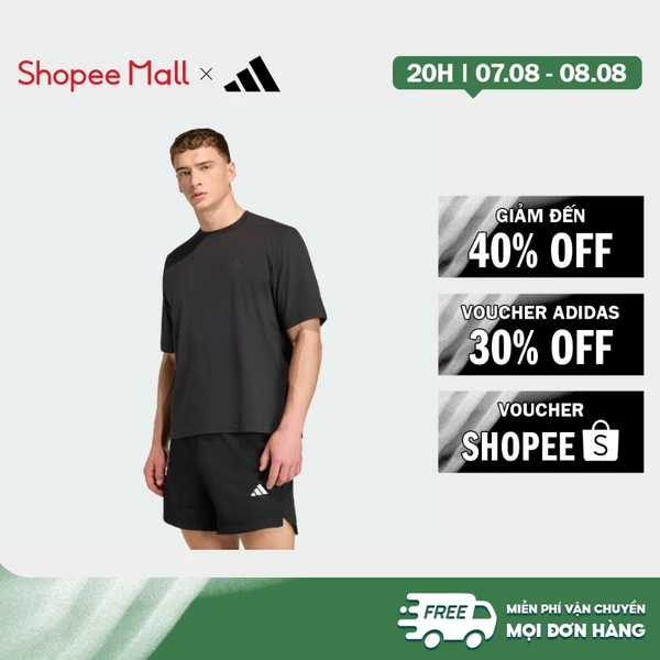 [Duy nhất 8.8 - VOUCHER 30%]adidas Gym & Training Áo Thun Tập Luyện D4T PrimeLift Essentials In Graphic Nam Đen KF8196