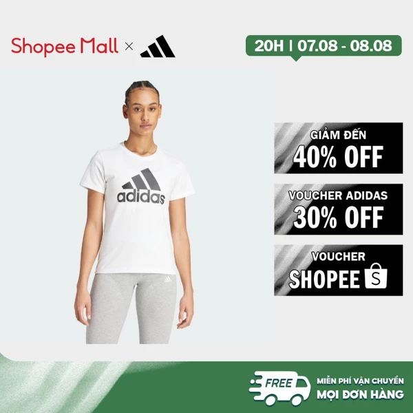 [Duy nhất 8.8 - VOUCHER 30%]adidas Phong cách sống Áo Thun Essentials Có Logo Nữ trắng GL0649