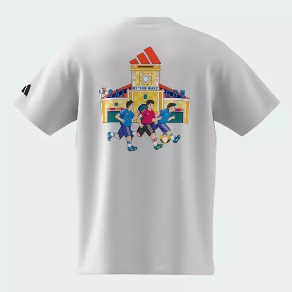 adidas Phong cách sống VNM SPORTS TEE Unisex trắng KH0748