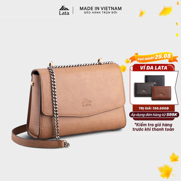 Túi Lata (Thời trang nữ đi chơi cỡ trung - Túi đeo chéo da HN101)