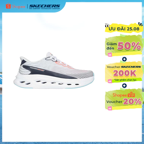 Giày Thể Thao Nam Skechers Slip-ins Performance Max Cushioning Glide-Step Sapphire - 220425-WMLT Air-Cooled Goga Mat