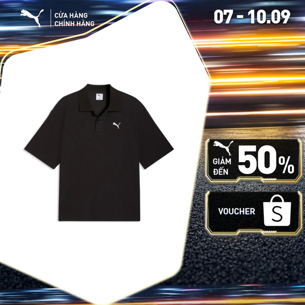 Áo Thun Thời Trang PUMA Nam Sportstyle Prime WARDROBE ESS Boxy Polo Black Màu Đen