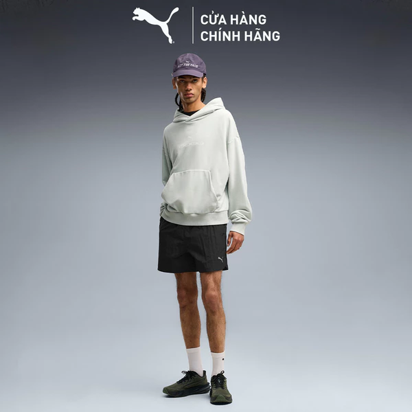 Quần Đùi Thời Trang PUMA Nam RUN CULTURE COLLECTIVE T7 Re Black Màu Đen