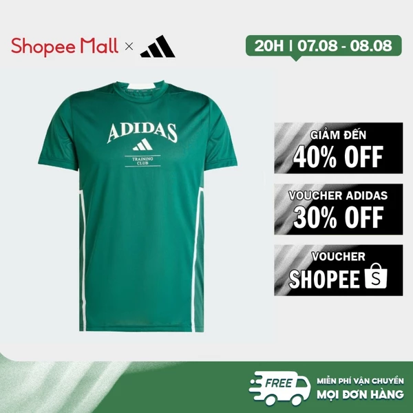 [Duy nhất 8.8 - VOUCHER 30%]adidas Gym & Training Áo Thun Legacy Designed-for-Training Nam màu xanh lá JE8230