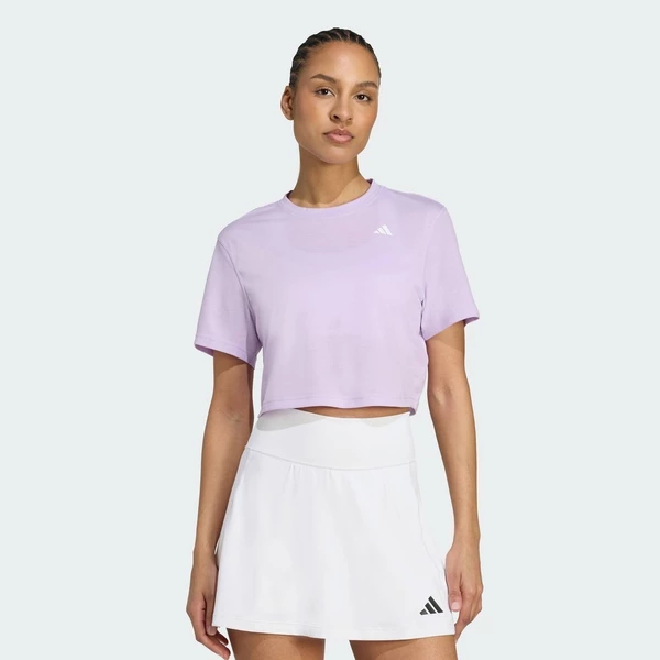 adidas Gym & Training Áo Thun Tập Luyện Dáng Boxy Train Essentials Nữ Màu tím JY4561