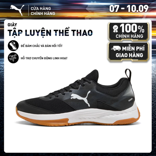 Giày Thể Thao Trong Nhà PUMA Unisex Varion 3 Black-White Màu Đen
