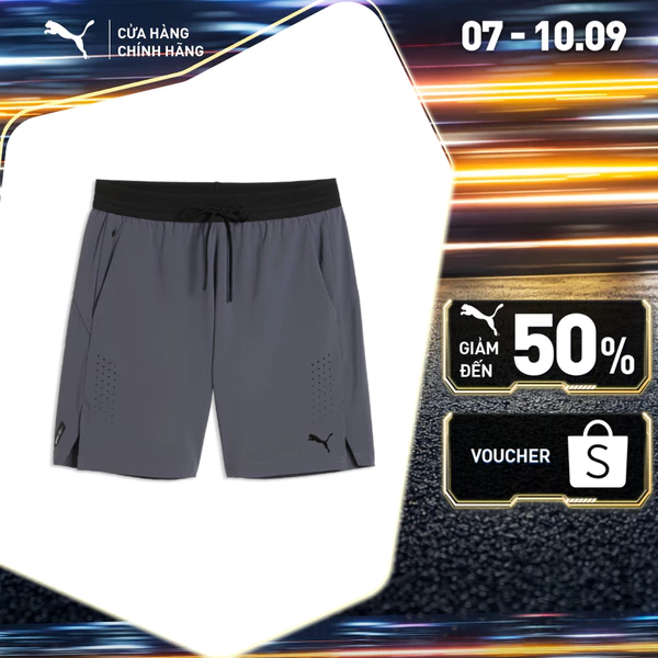 Quần Đùi Tập Luyện PUMA Nam M PWRMODE 7' SHORT Galactic Gray Màu Xám