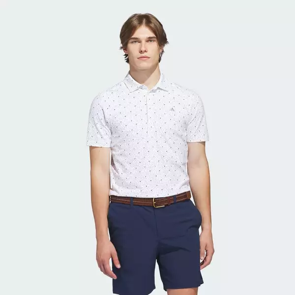 adidas Đánh gôn ÁO POLO HỌA TIẾT IN MỀM MẠI ULTIMATE365+ Nam trắng KE8343