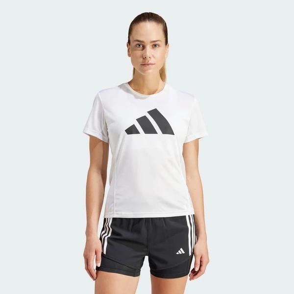 adidas Chạy Áo Thun Run It Nữ trắng IN0111