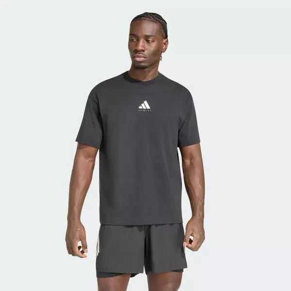 adidas Chạy ÁO THUN GRAPHIC RUNNING CATEGORY Unisex Đen KS2505