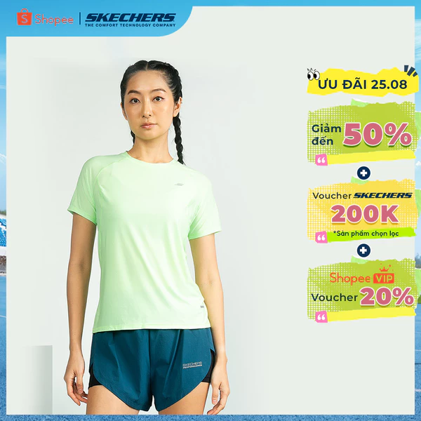 Áo Thun Tay Ngắn Nam Skechers Skechers Authentic - Lounge Short Sleeve Tee - SL425M404-02MZ
