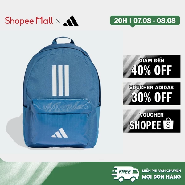 [Duy nhất 8.8 - VOUCHER 30%]adidas Phong cách sống Ba Lô 3 Sọc Back-to-School Classic Unisex Màu xanh da trời KE5639
