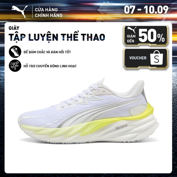 Giày Chạy Bộ PUMA Nữ Velocity NITRO_x0099_ 4 Wns White-Apple Spritz Màu Trắng