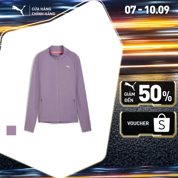 Áo Khoác Chạy Bộ PUMA Nữ RUN FOR HER RIBBED FULL ZIP