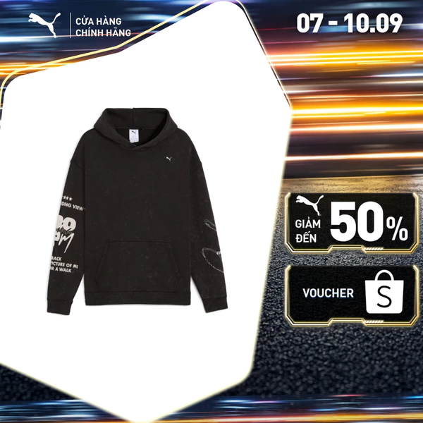 Áo Hoodie Thời Trang PUMA Unisex UNTERGRUND Oversized Black Màu Đen
